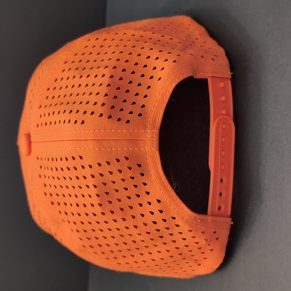 Palmetto Mens Orange Mesh/Snapback Trucker Hat. - Picture 3 of 7